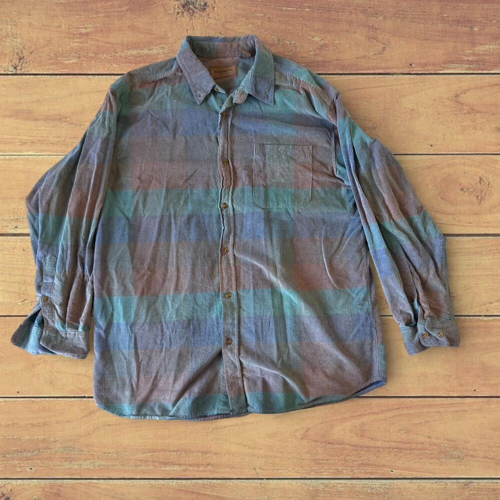 Clearwater Outfitters striped button up shirt Size XL